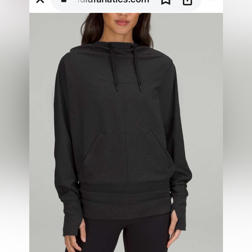 Black Throwback Flashback Pullover Size 4 by Lululemon